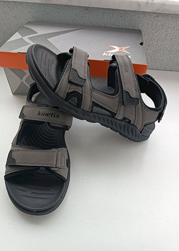 42 Beden gri Renk Kinetix Gri Erkek Outdoor Sandalet