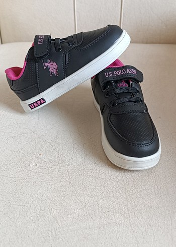 U.S Polo Assn. U.S. Polo Assn. Pembe Detaylı kız Çocuk Spor Ayakkabı