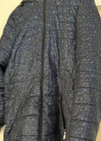 Leopar Fermuarlı Gri Kadın Ceket - Görsel 2