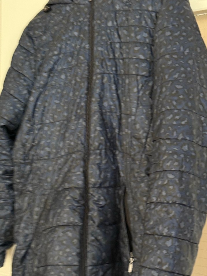 Leopar Fermuarlı Gri Kadın Ceket - Görsel 2