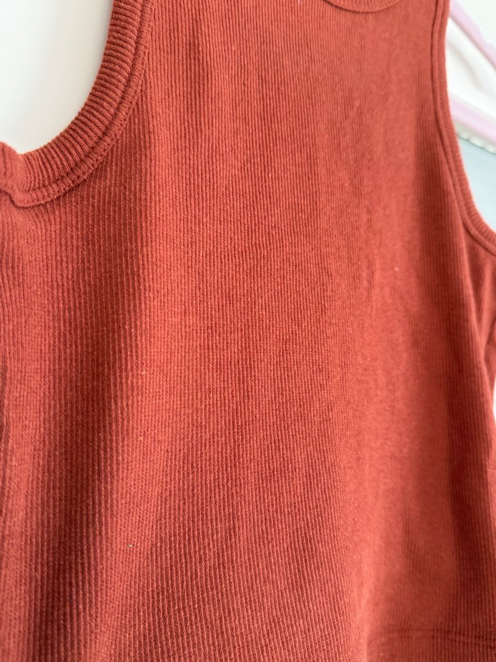 Kahverengi Yüksek Yaka Kolsuz Atlet - Görsel 2