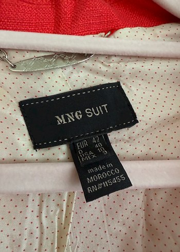 Düğmeli Kırmızı Keten Vintage Kadın Ceket - Görsel 2