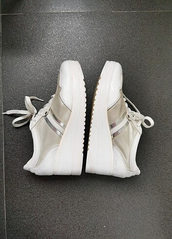 38 Beden beyaz Renk Deri platform spor ayakkabı #derimod 