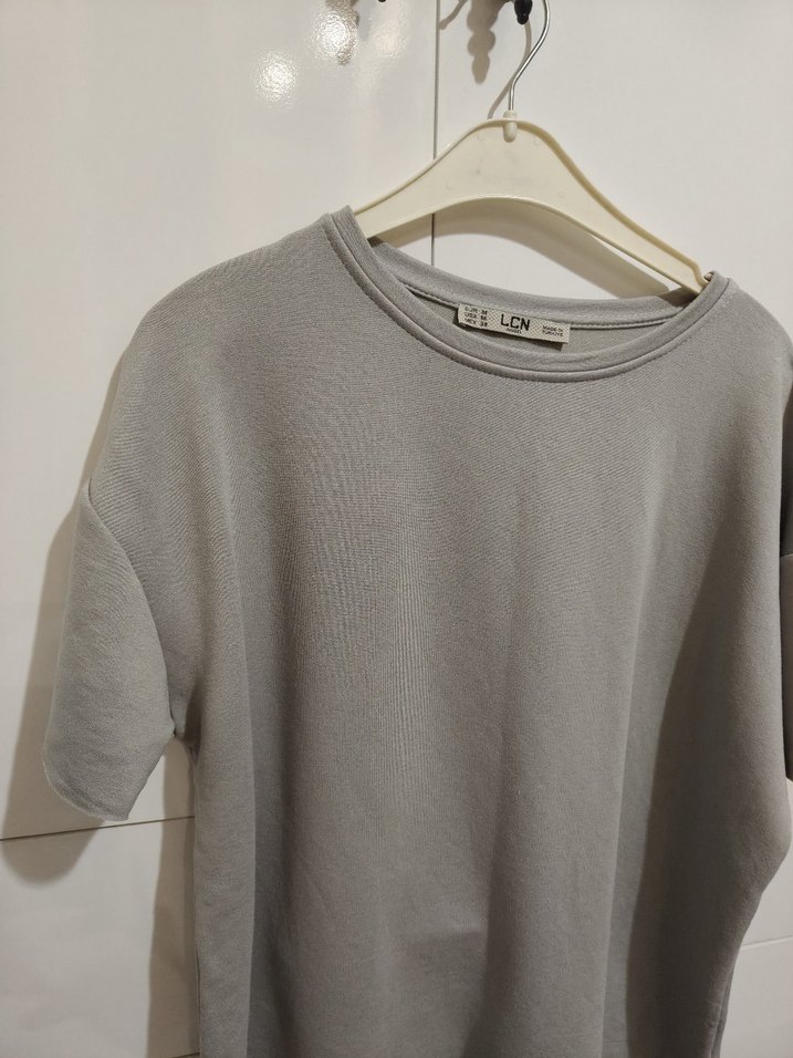 Gri Salaş Kadın Tişört - Görsel 2