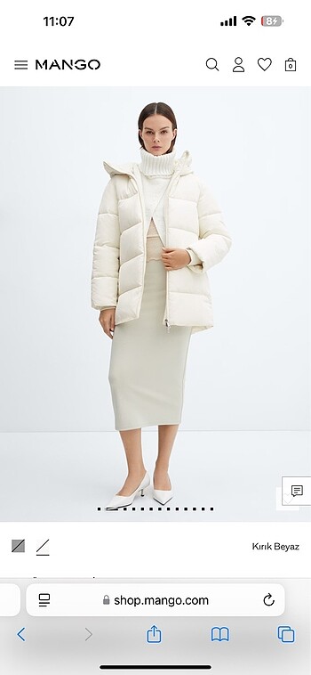 Mango MANGO KAPÜŞONLU ANORAK