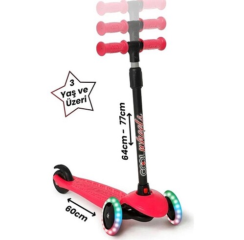 Diğer Cool Wheels Işıklı Star Scooter