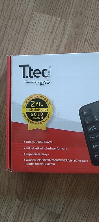 T.tec kablolu q klavye - Görsel 3