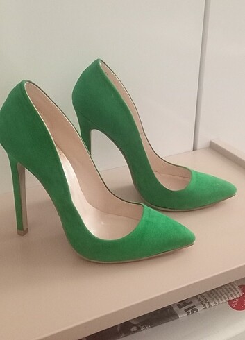 36 Beden yeşil Renk Kadın stiletto
