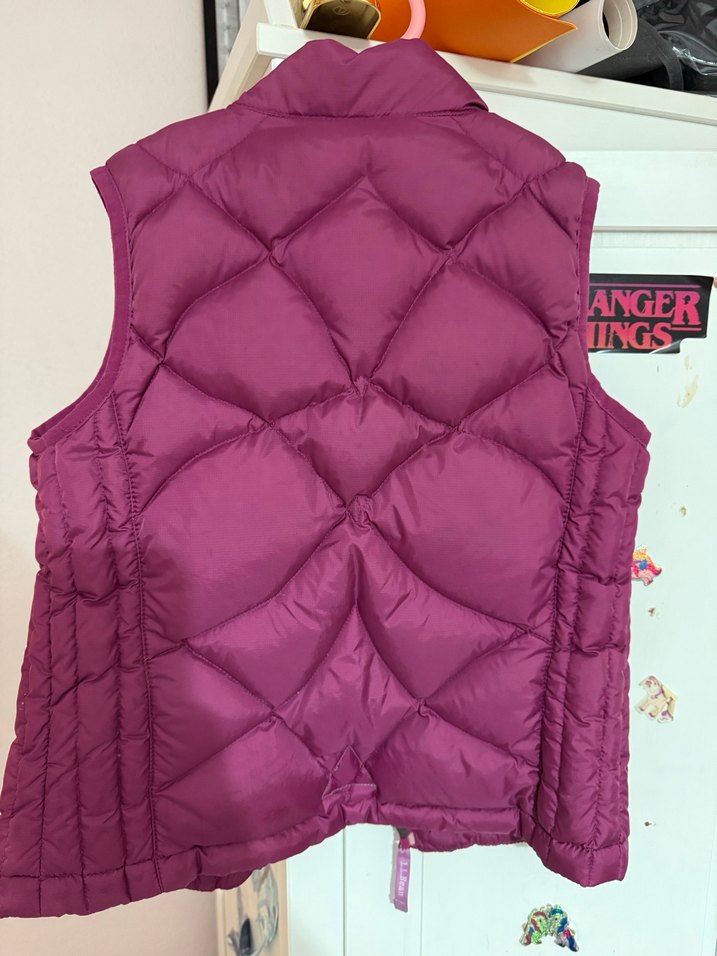 L.L. Bean Pembe çocuk Kaz Tüyü Yelek - Görsel 3