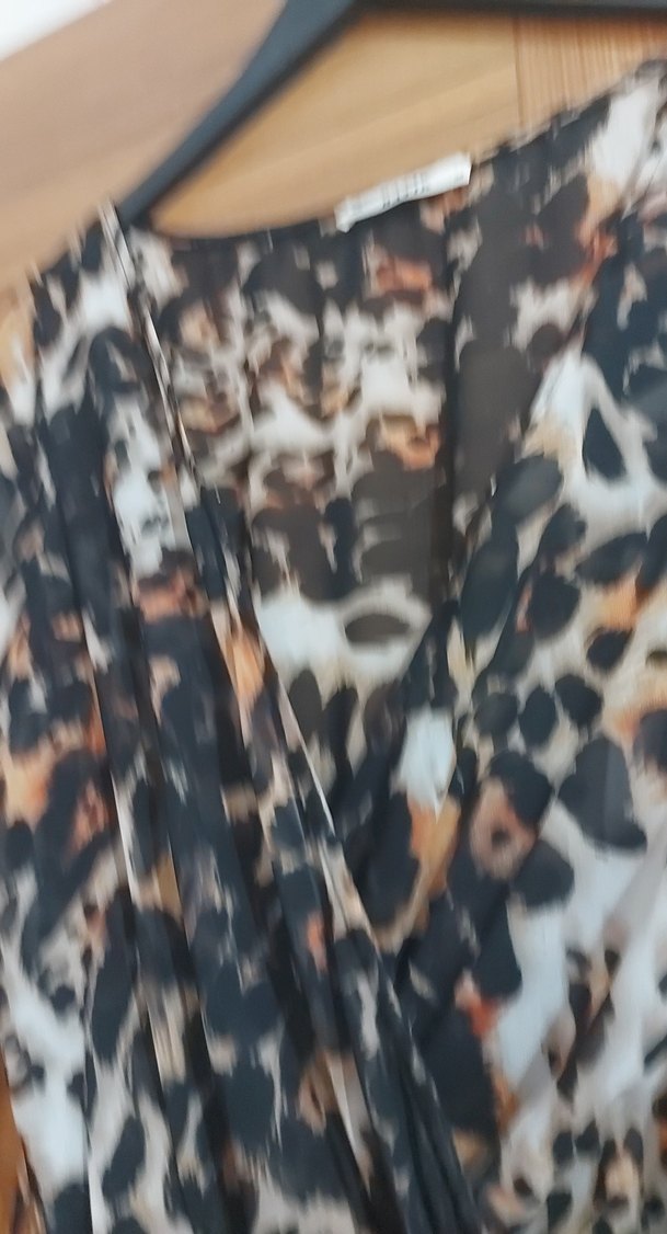 Kahverengi Uzun  Salaş Kadın Elbise etek kısmında  bir delik var - Görsel 3