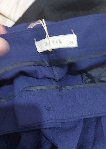 Mavi Kadın Midi Kumaş Pantolon - Görsel 2