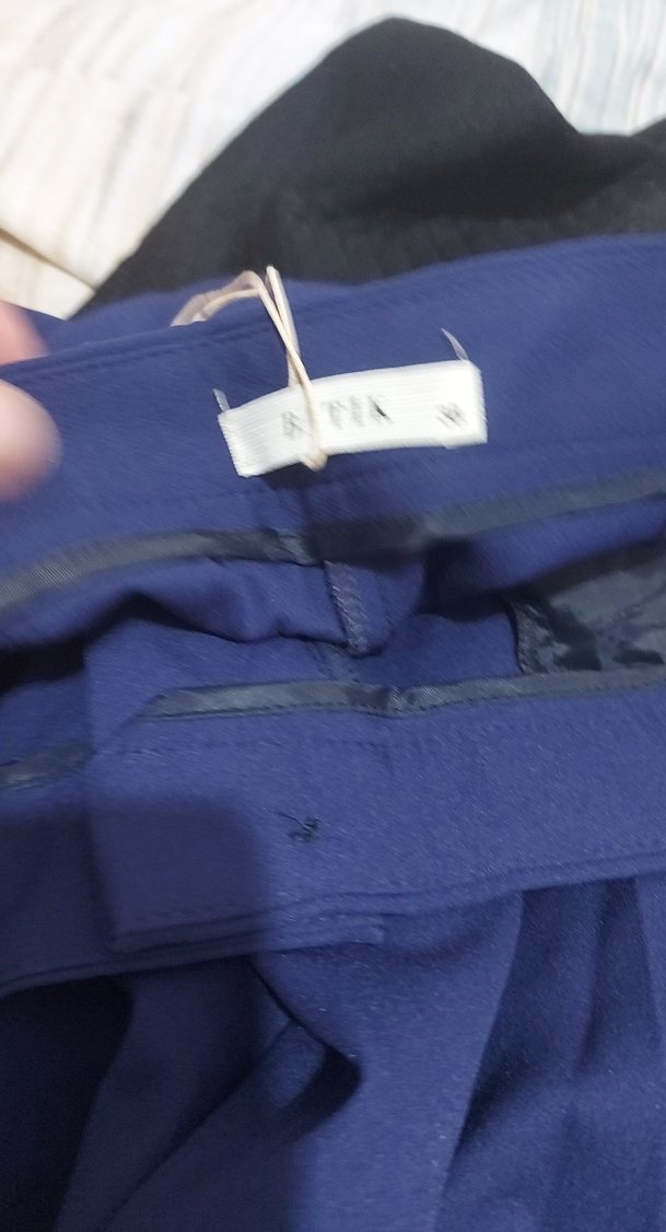 Mavi Kadın Midi Kumaş Pantolon - Görsel 2