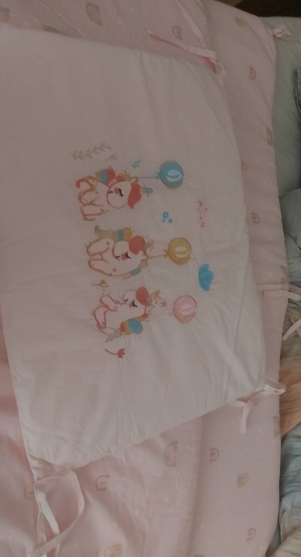 Pembe Unicorn Baskılı Çocuk Uyku Aksesuarı - Görsel 4