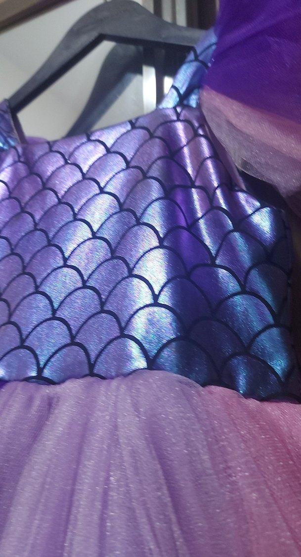 Mor Drapeli Kız Çocuk Elbisesi - Görsel 3