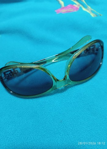 Şeffaf Turkuaz Retro Kadın Gözlüğü - Görsel 5