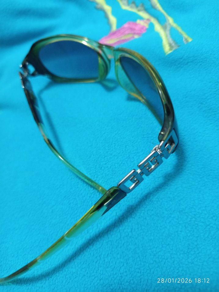 Şeffaf Turkuaz Retro Kadın Gözlüğü - Görsel 4