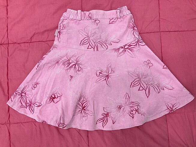 pembe desenli çocuk etek