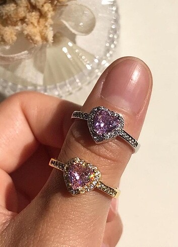 Pandora kalpli pembe yüzük 