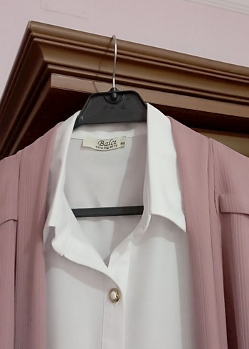 Pembe Drapeli Mini Ofis Elbisesi - Görsel 6