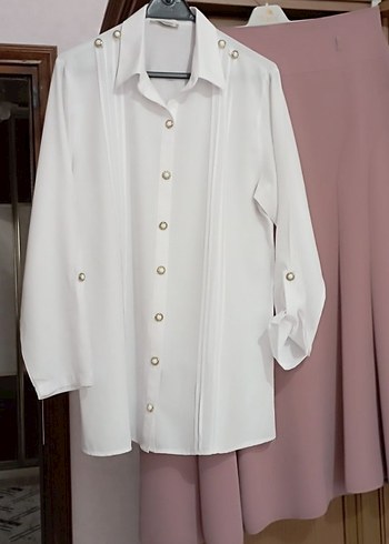 Pembe Drapeli Mini Ofis Elbisesi - Görsel 5