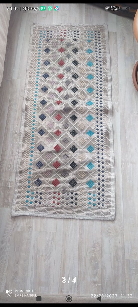 Çok Renkli Nakışlı Yolluk - Görsel 2