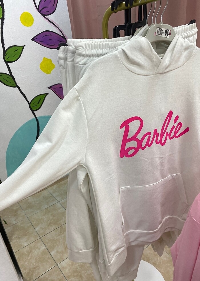 Barbie Eşofman takım beyaz - Görsel 3