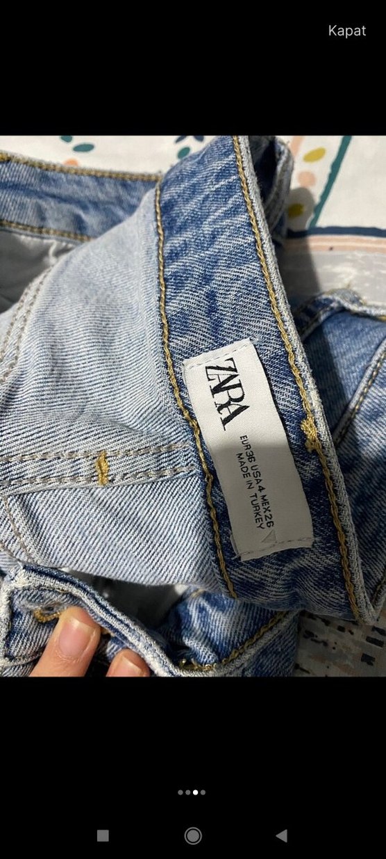 zara pantolon  Kadın Kot Pantolon - Görsel 3