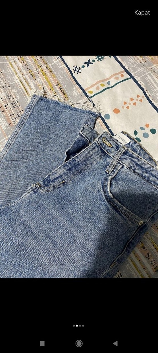 zara pantolon  Kadın Kot Pantolon - Görsel 2