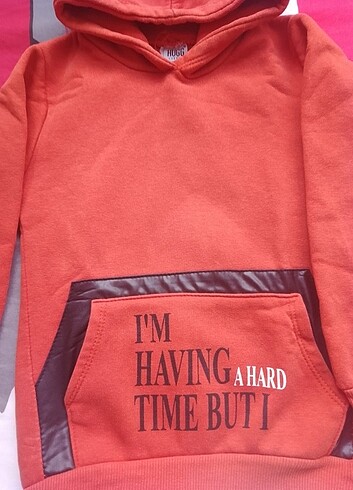 8 Yaş Beden turuncu Renk Sweatshirt 