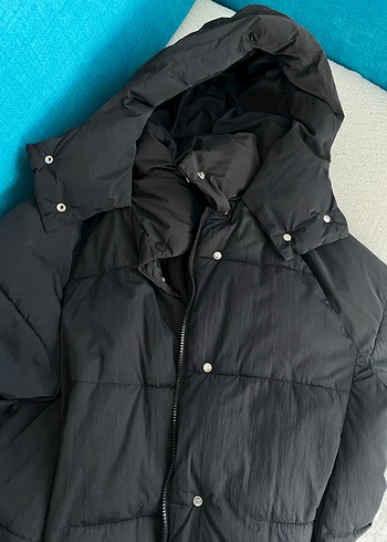 Bershka Bershka Siyah Kadın Kışlık Mont