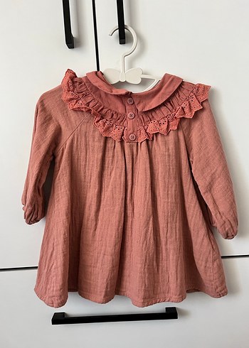 LCW Keten Kumaşlı Pembe Elbise