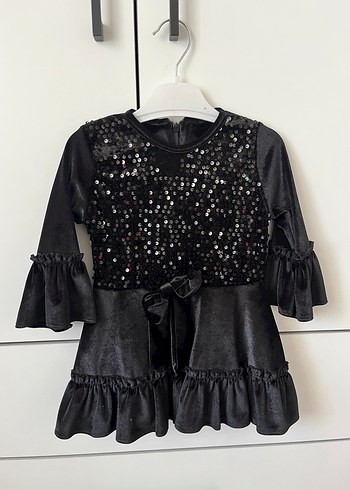 Siyah Gotik Kadife Elbise