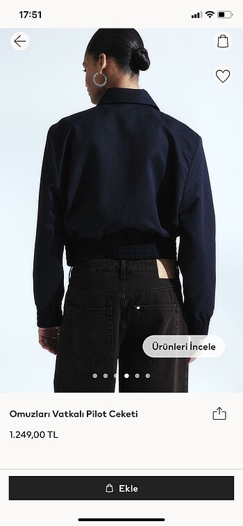 s Beden H&M vatkalı çeket