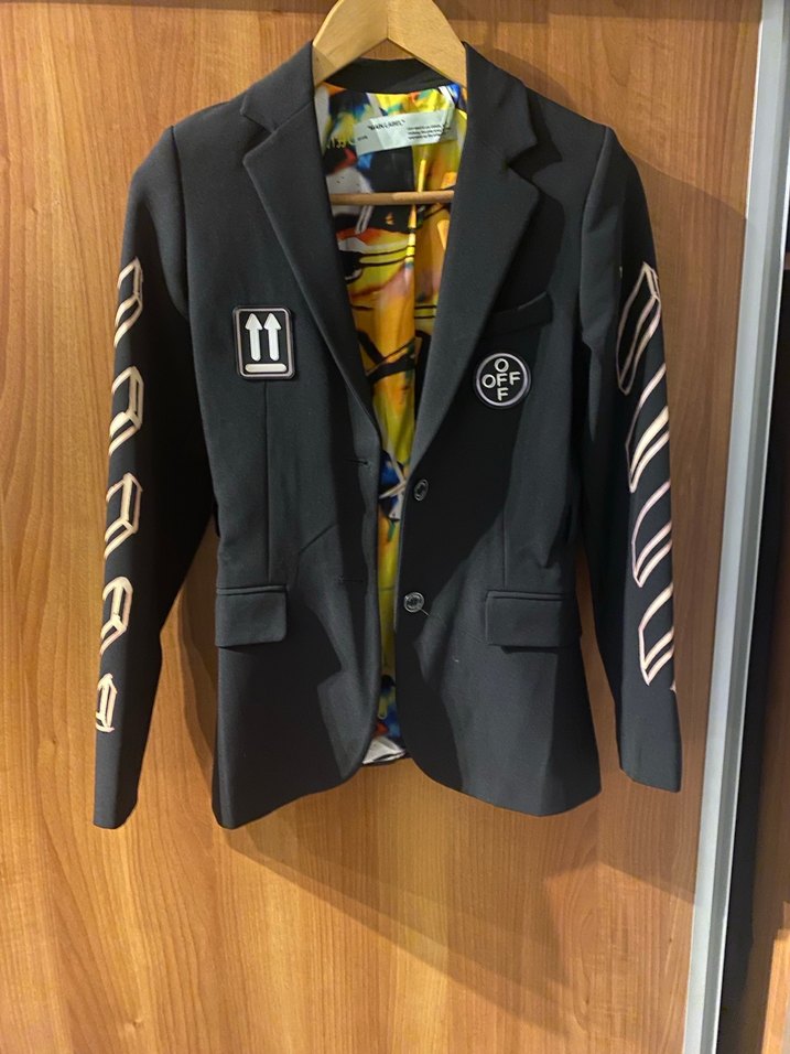 Siyah Baskılı Kadın  Blazer Ceket - Görsel 2