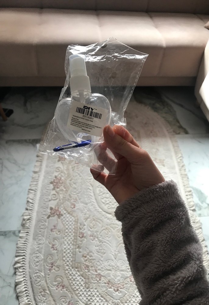 Seyehat için   Kalp li kolonya şişesi ( hiç açılmamıştır) - Görsel 4