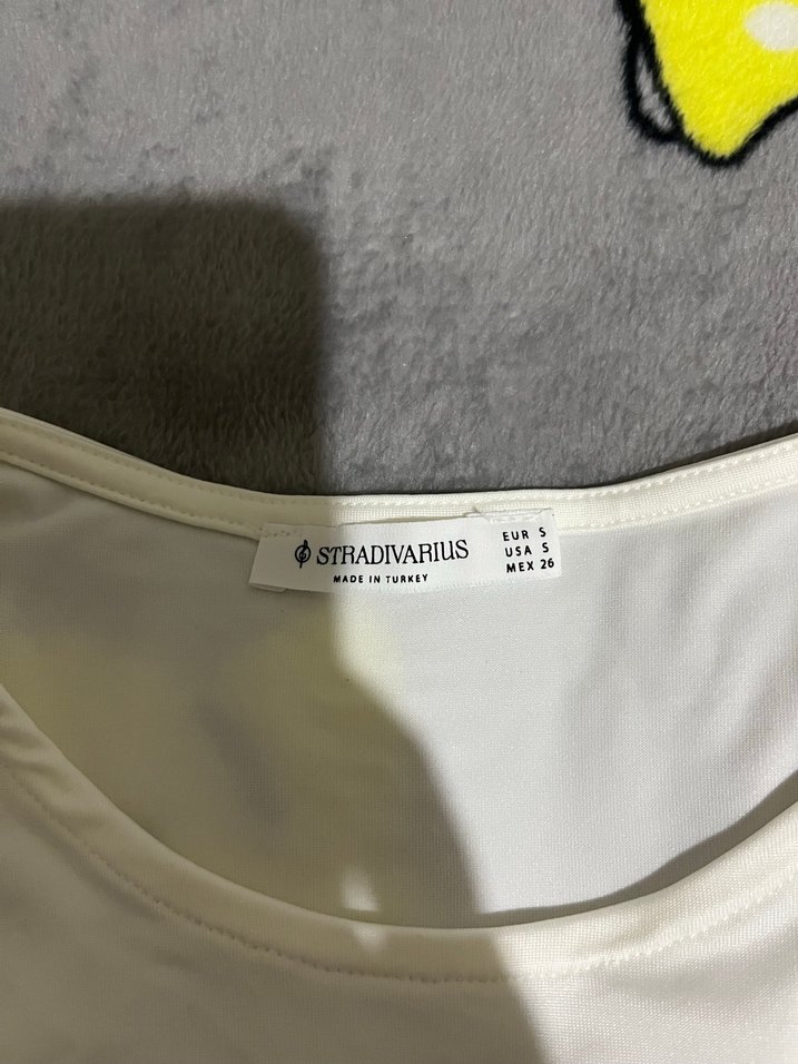 stradivarius beyaz uzun kollu - Görsel 2