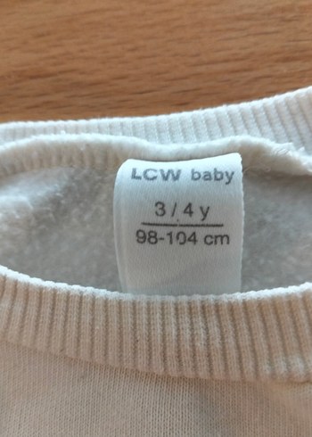 Kız Çocuk Bej Sweatshirt Peluş Kollu - Görsel 4