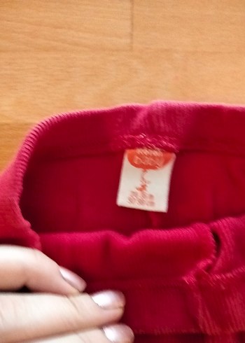 Kız Çocuk Kırmızı Esnek Bel Tayt - Görsel 2