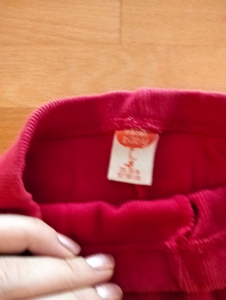 Kız Çocuk Kırmızı Esnek Bel Tayt - Görsel 2