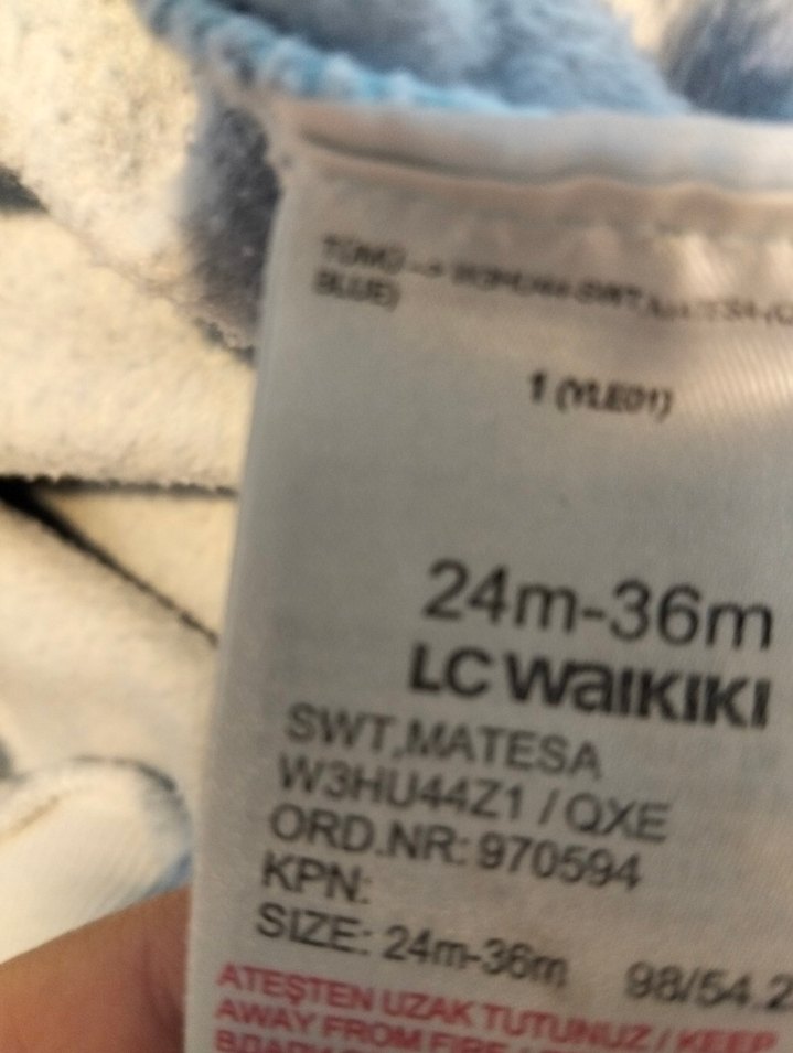 Beyaz Baskılı Kız Sweatshirt - Görsel 3