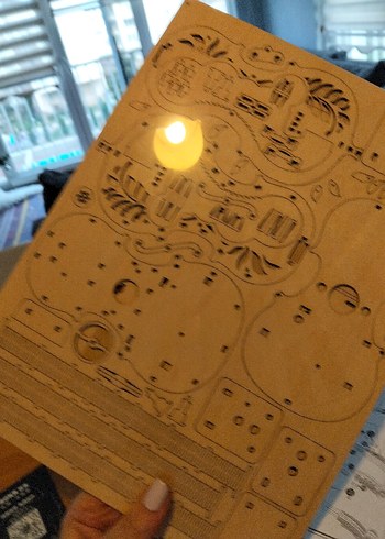 Ahşap Müzik Kutusu ve Çello Modeli - Görsel 6