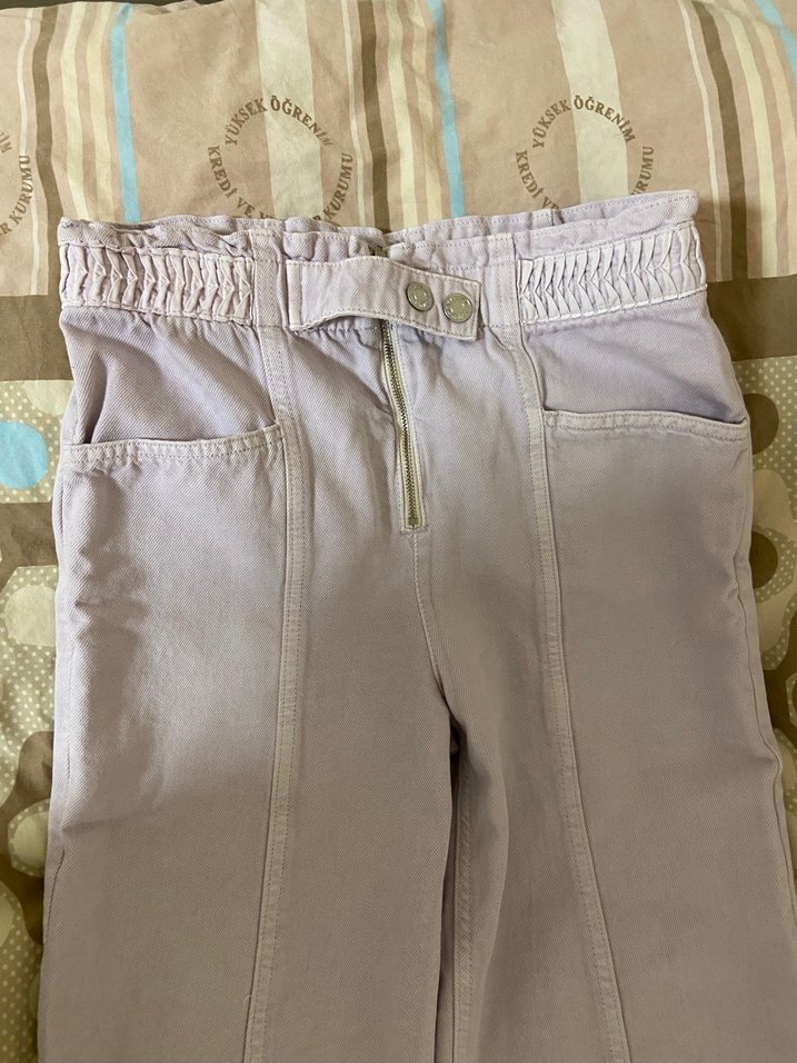 Bel Detaylı mango Kadın Pantolon - Görsel 2