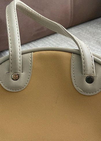 Bej Deri Kadın El Çantası - Görsel 4