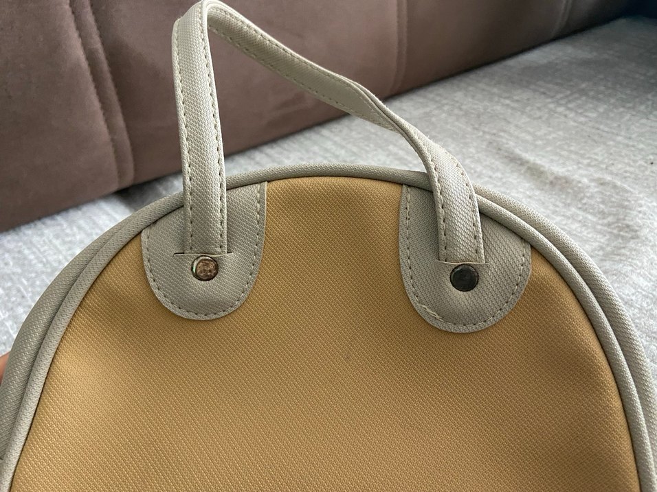 Bej Deri Kadın El Çantası - Görsel 4