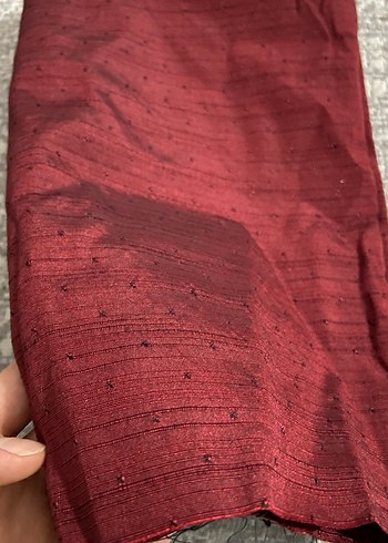 Parça kumaş bordo - Görsel 5