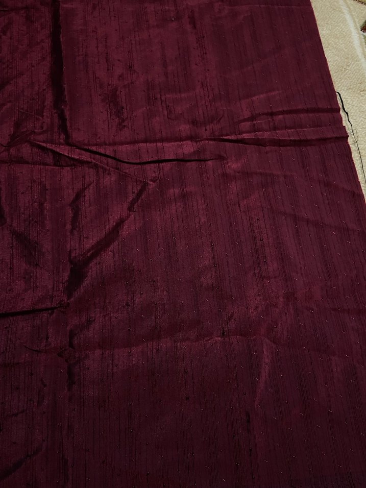 Parça kumaş bordo - Görsel 3
