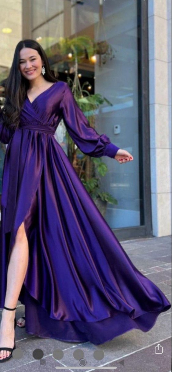 Mor elbise - Görsel 2