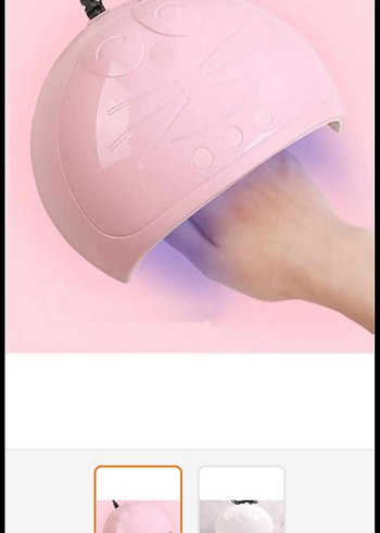 Pastel Pembe Tırnak Kurutma Lambası