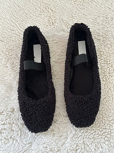 Peluş babet siyah 37
