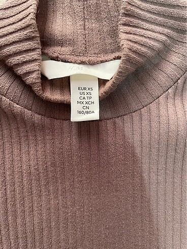 H&M Kahverengi uzun kollu elbise